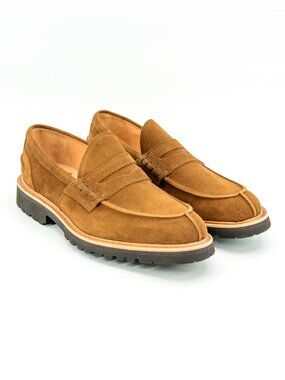 Tricker's James Repello Calf Suede Loafers | Snuff (Brown) | 9.5US (8.5UK)